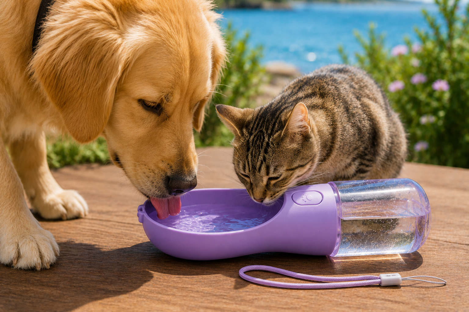 Bol portatif d’été pour animaux