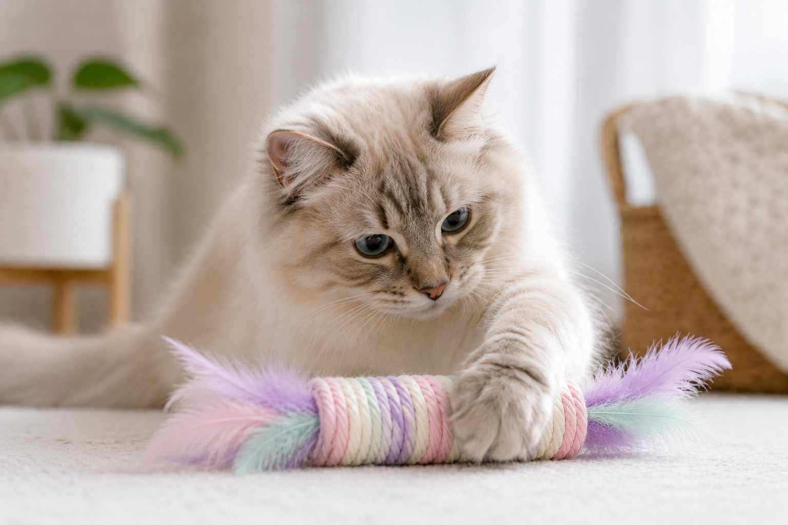 Jouet pastel pour chat